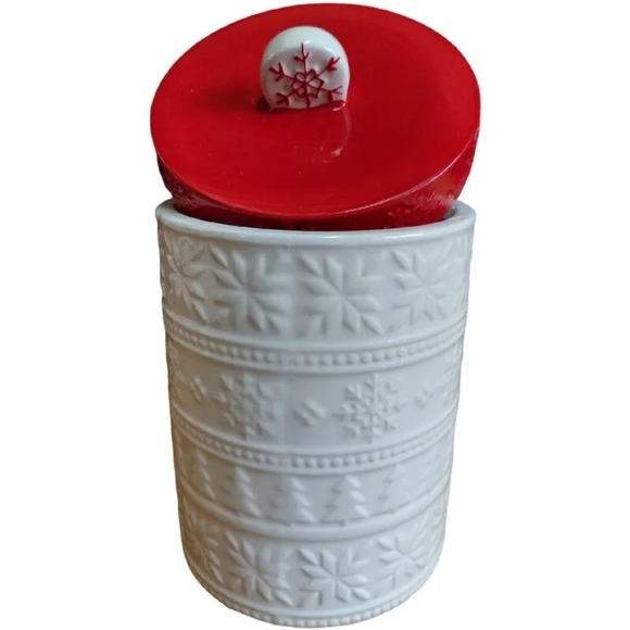 MERRY MAKERS Ceramic Cookie Jar - Picture 1 of 2